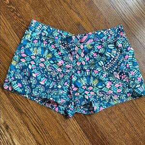 Lilly Pulitzer Ocean View Tropical Print Shorts